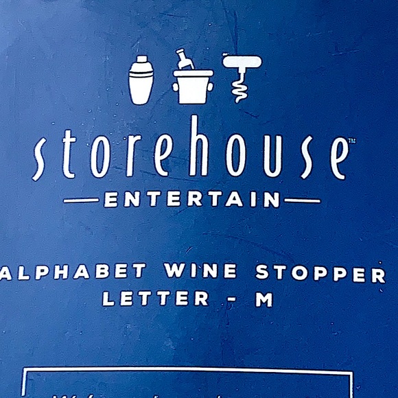 STOREHOUSE ENTERTAIN ALPHABET M WINE STOPPER - Picture 6 of 6